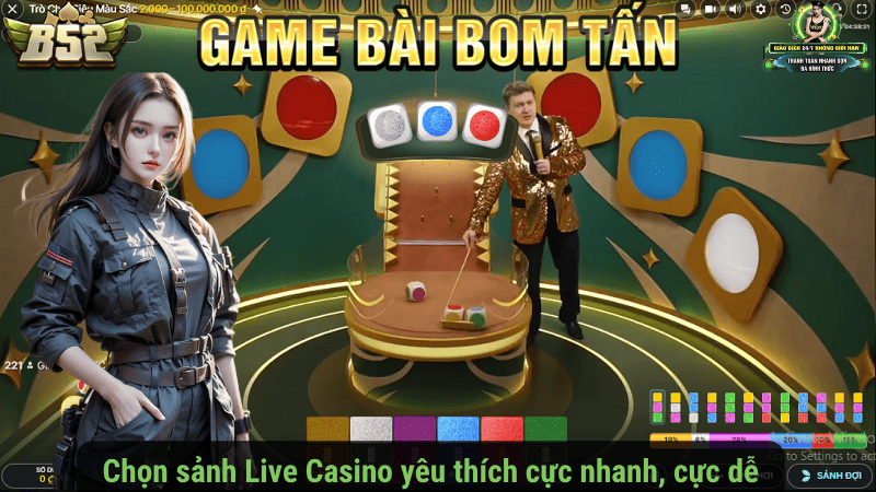 Chọn sảnh Live Casino yêu thích cực nhanh, cực dễ