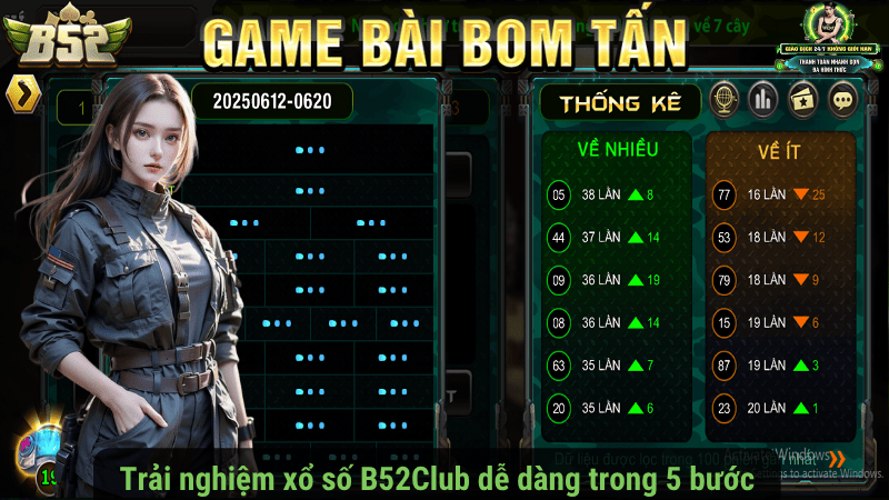Trải nghiệm xổ số B52Club dễ dàng trong 5 bước